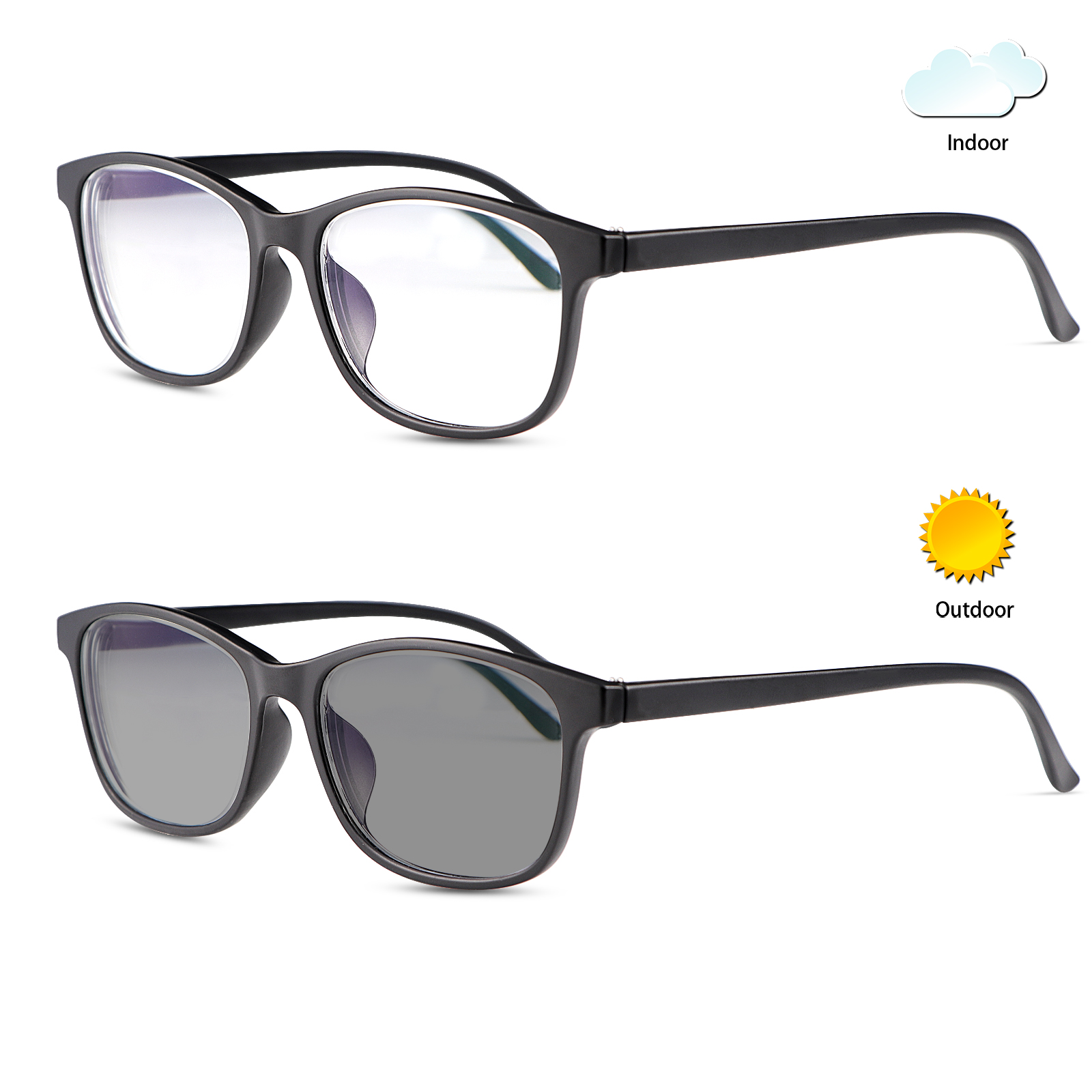 Amazon.com: MIRYEA Photochromic Nearsighted Distance Glasses